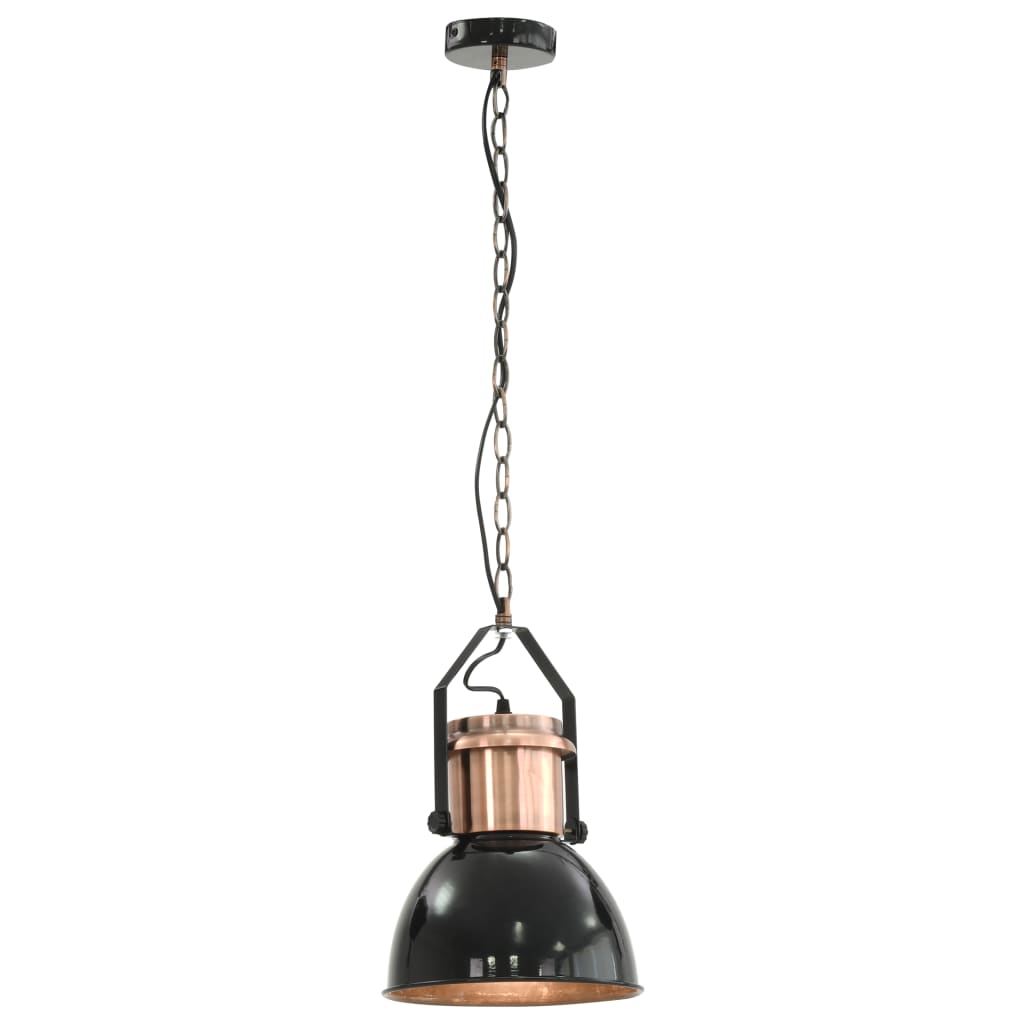 Lampade da Soffitto 2 pz Nero Tondo E27 - homemem39