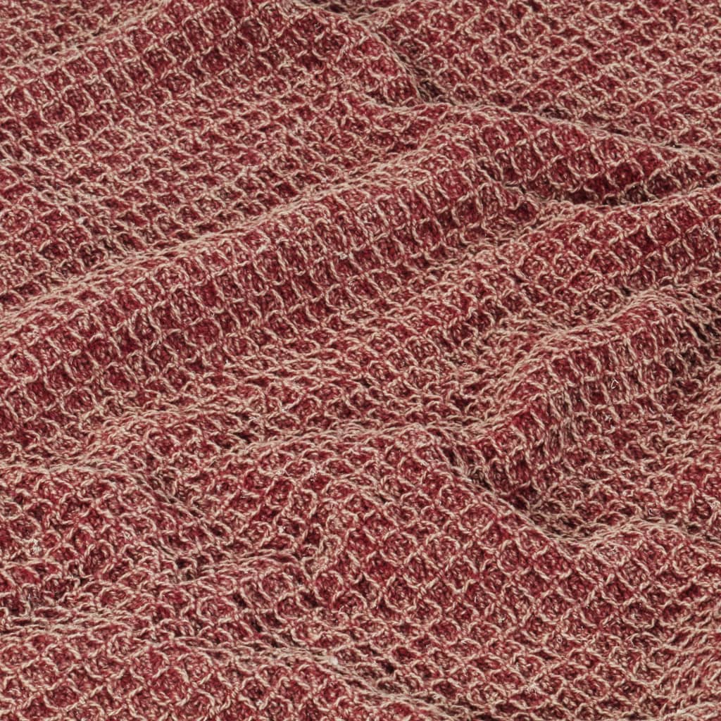 Copriletto in Cotone 125x150 cm Rosso Borgogna - homemem39