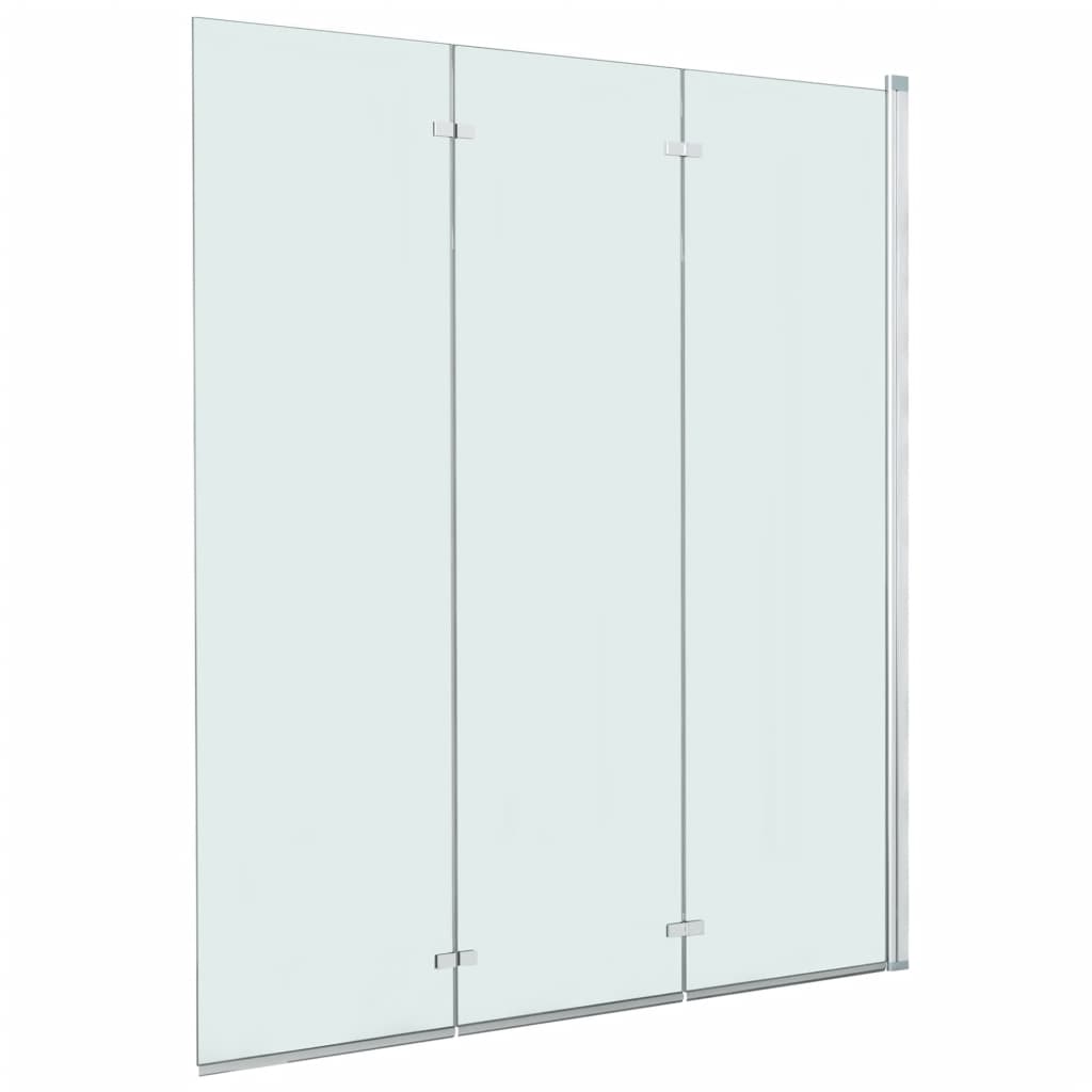 Box Doccia Pieghevole a Libro 3 Pannelli in ESG 130x138 cm - homemem39