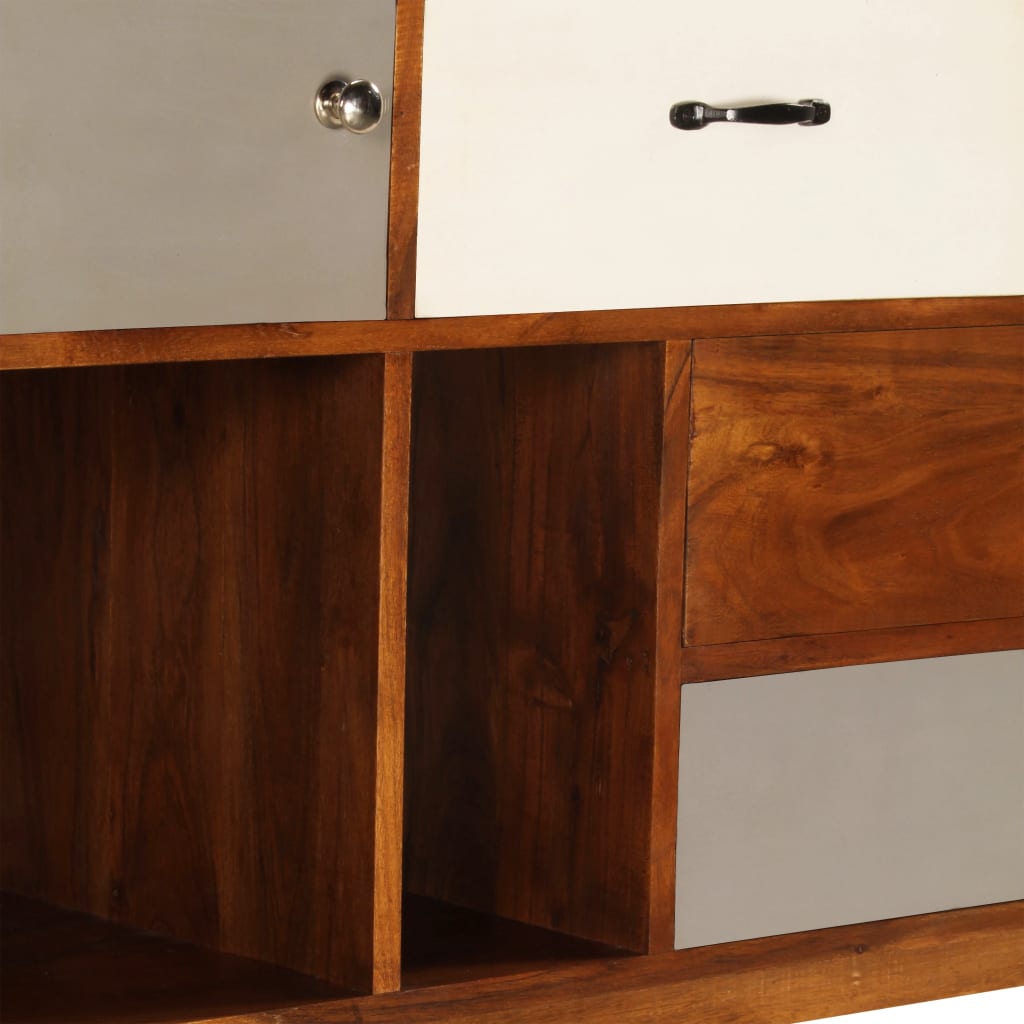 Credenza 115x35x86 cm Legno Massello di Acacia - homemem39