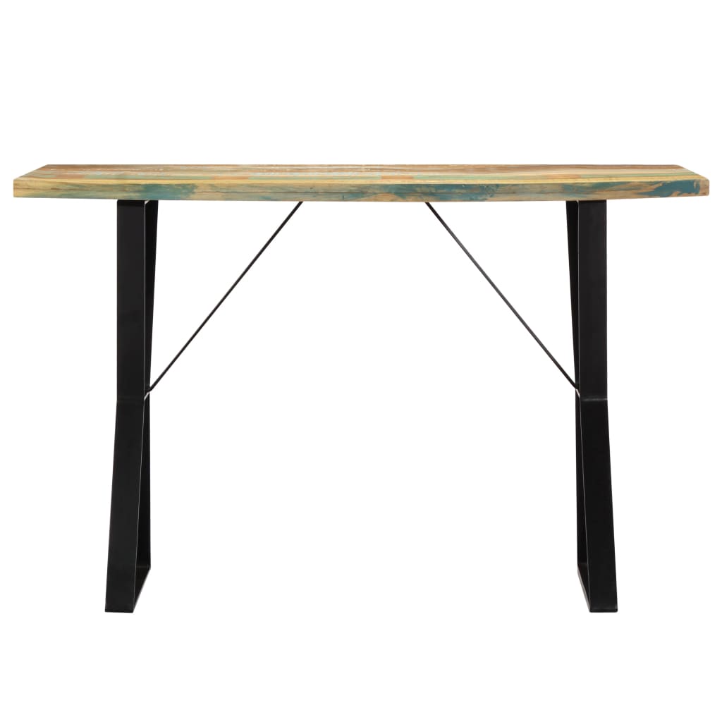 Tavolo da Pranzo 120x60x76 cm in Legno Massello di Recupero - homemem39