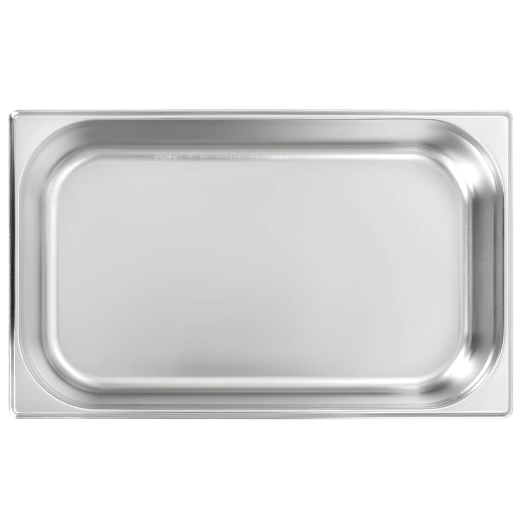 Contenitori Gastronorm 4 pz GN 1/1 100 mm in Acciaio Inox - homemem39