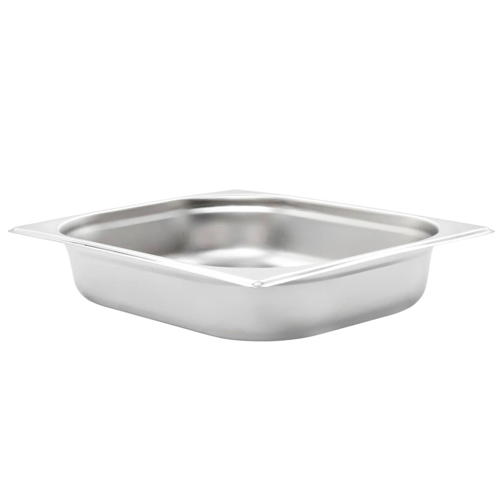 Contenitori Gastronorm 4 pz GN 1/2 65 mm in Acciaio Inox - homemem39