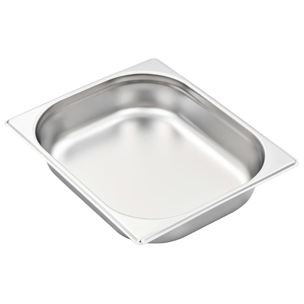 Contenitori Gastronorm 4 pz GN 1/2 65 mm in Acciaio Inox - homemem39