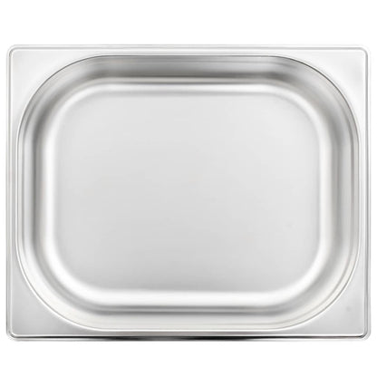 Contenitori Gastronorm 4 pz GN 1/2 65 mm in Acciaio Inox - homemem39