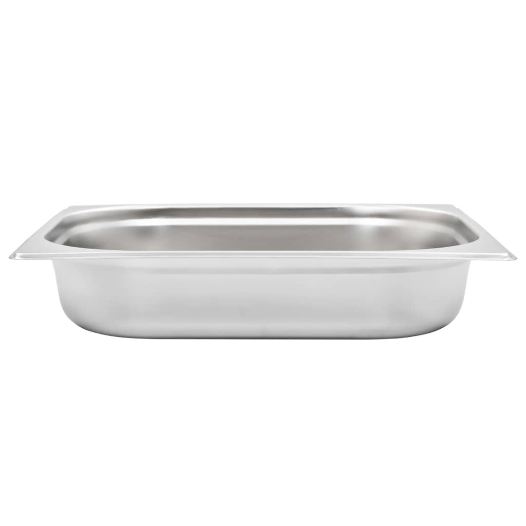 Contenitori Gastronorm 4 pz GN 1/2 65 mm in Acciaio Inox - homemem39