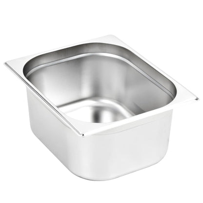 Contenitori Gastronorm 2 pz GN 1/2 150 mm in Acciaio Inox - homemem39