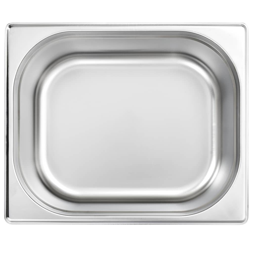 Contenitori Gastronorm 2 pz GN 1/2 150 mm in Acciaio Inox - homemem39