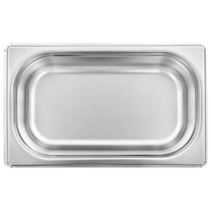 Contenitori Gastronorm 8 pz GN 1/4 65 mm in Acciaio Inox - homemem39