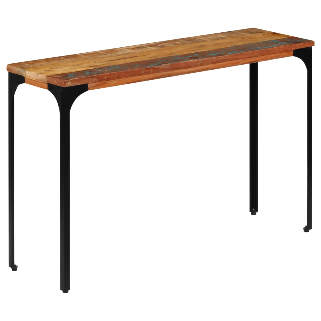 Tavolo Consolle 120x35x76 cm Legno Massello di Recupero - homemem39