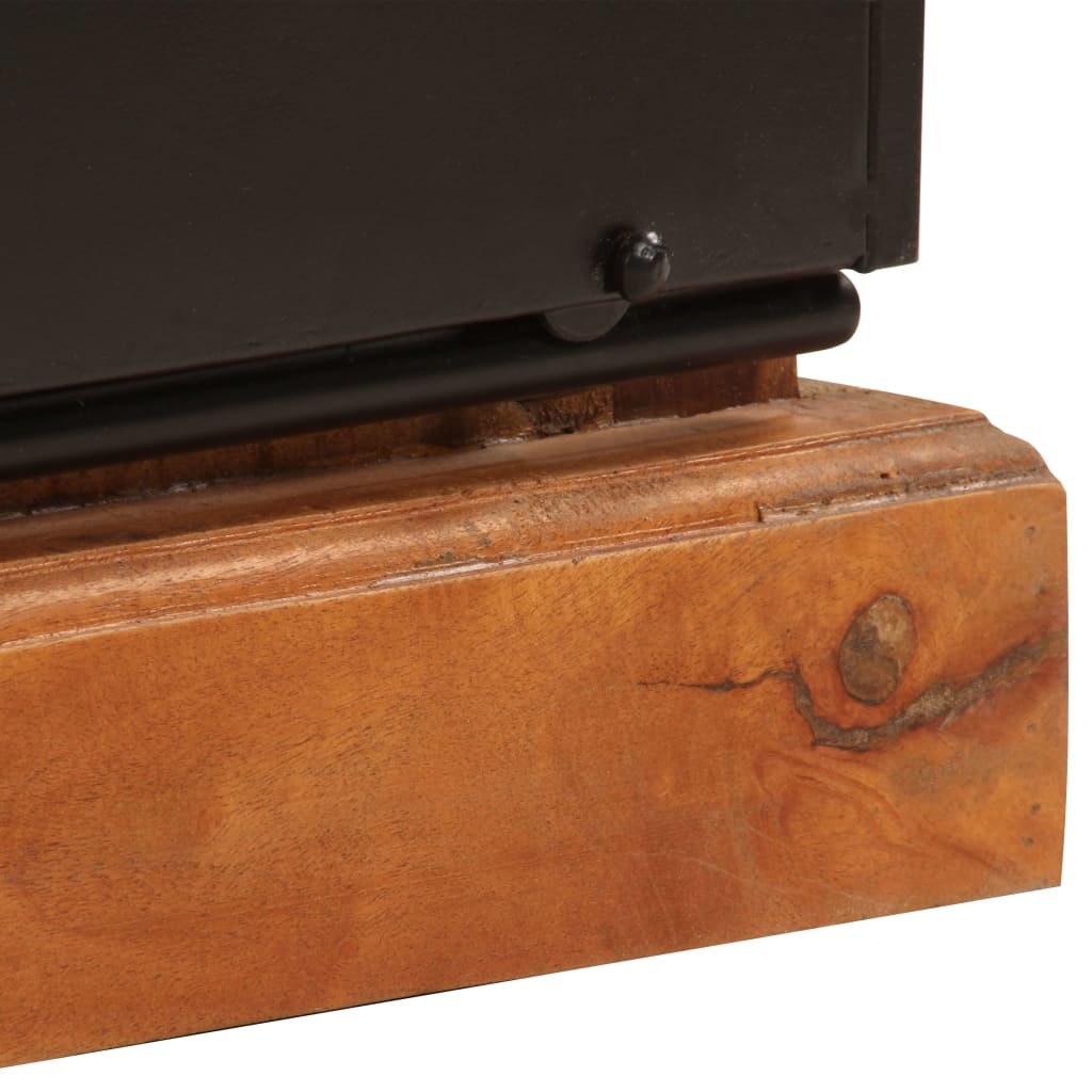 Mobile Porta TV 110x30x45 cm in Legno Massello di Recupero - homemem39