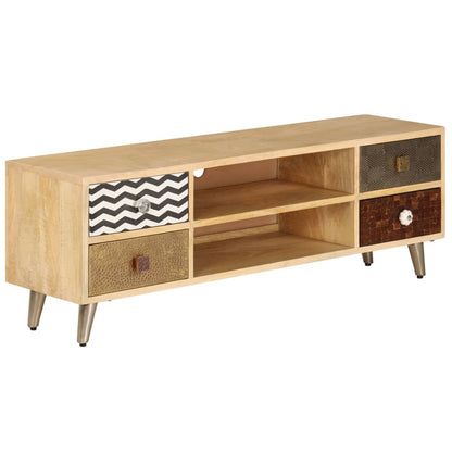 Mobile Porta TV 120x30x40 cm Legno Massello di Mango - homemem39