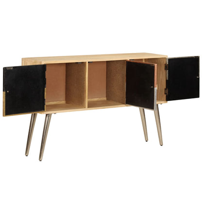 Credenza 120x30x75 cm Legno Massello di Mango - homemem39