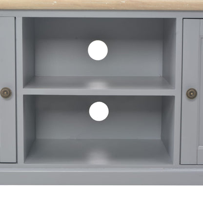 Mobile Porta TV Grigio 120x30x40 cm in Legno - homemem39