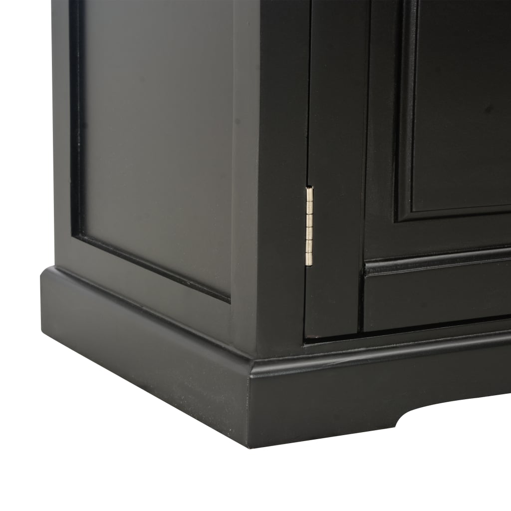 Mobile Porta TV Nero 120x30x40 cm in Legno - homemem39