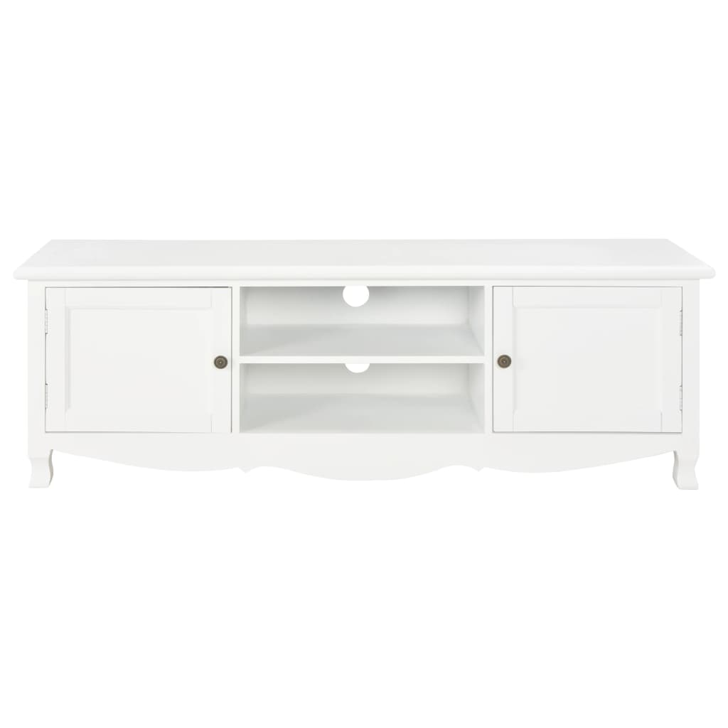 Mobile Porta TV Bianco 120x30x40 cm in Legno - homemem39