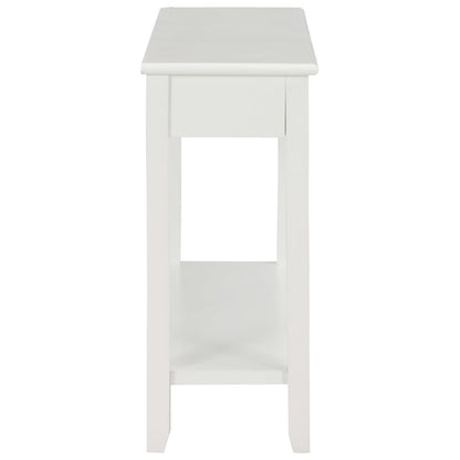 Tavolo Consolle Bianco 110x35x80 cm in Legno - homemem39