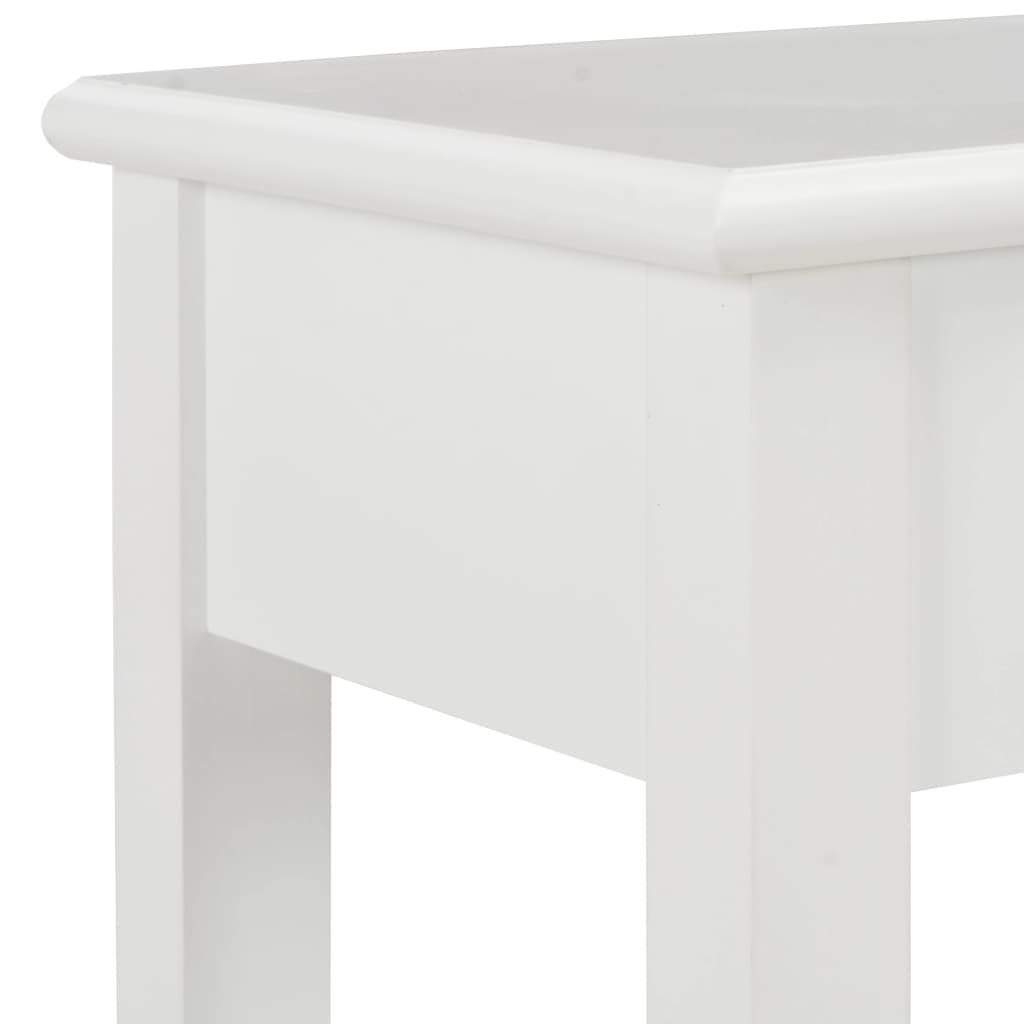 Tavolo Consolle Bianco 110x35x80 cm in Legno - homemem39