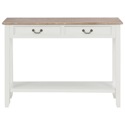 Tavolo Consolle Bianco 110x35x80 cm in Legno - homemem39