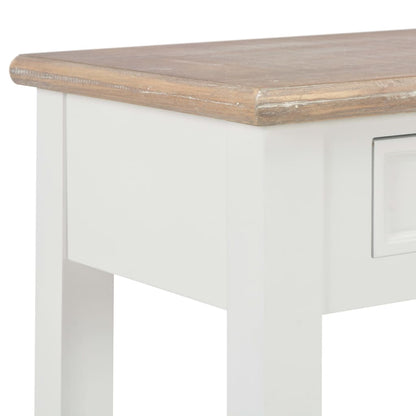 Tavolo Consolle Bianco 110x35x80 cm in Legno - homemem39