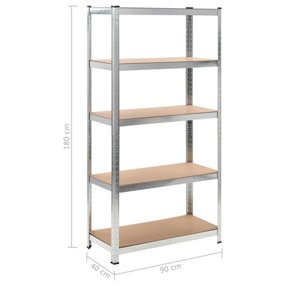 Scaffali 2 pz 90x40x180 cm MDF - homemem39