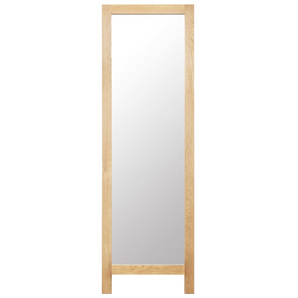 Specchio da Terra 48x46,5x150 cm in Legno Massello di Rovere - homemem39