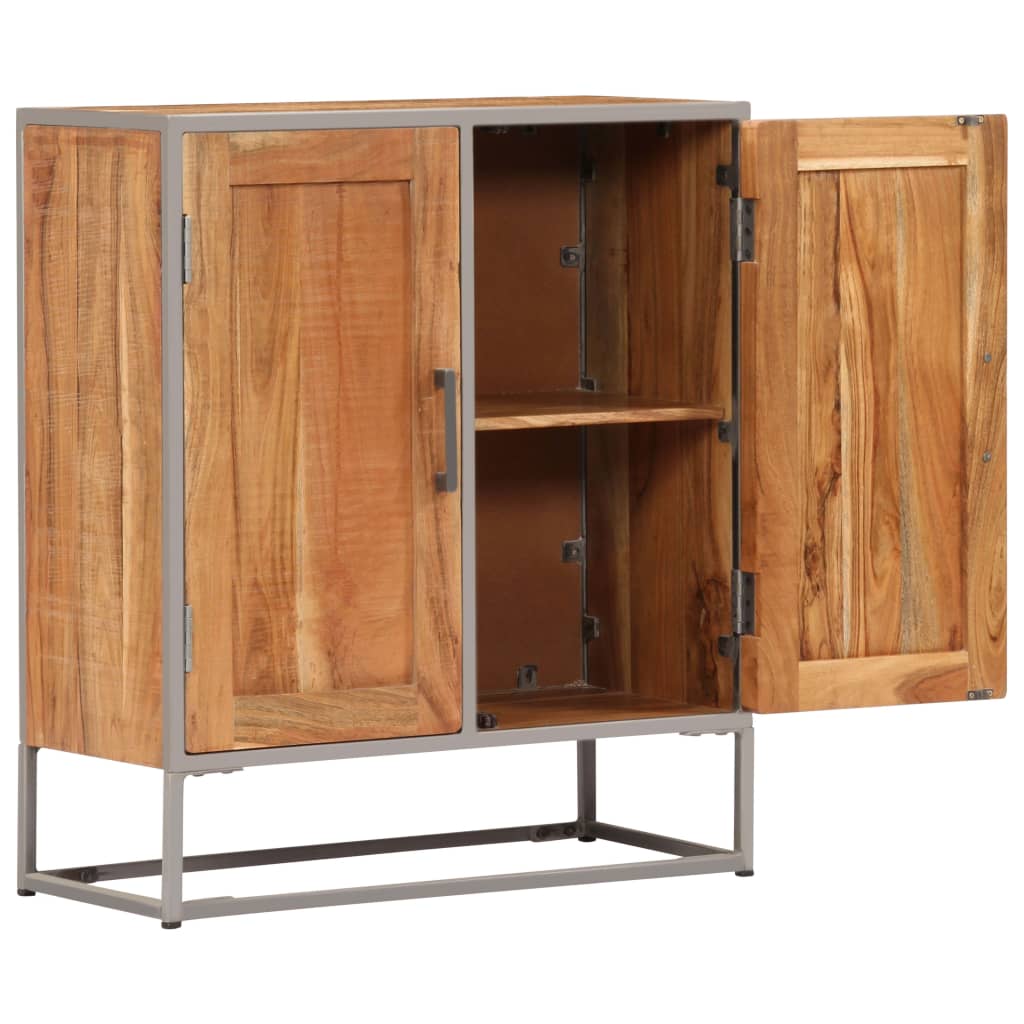 Credenza 65x30x75 cm in Legno Massello di Acacia - homemem39