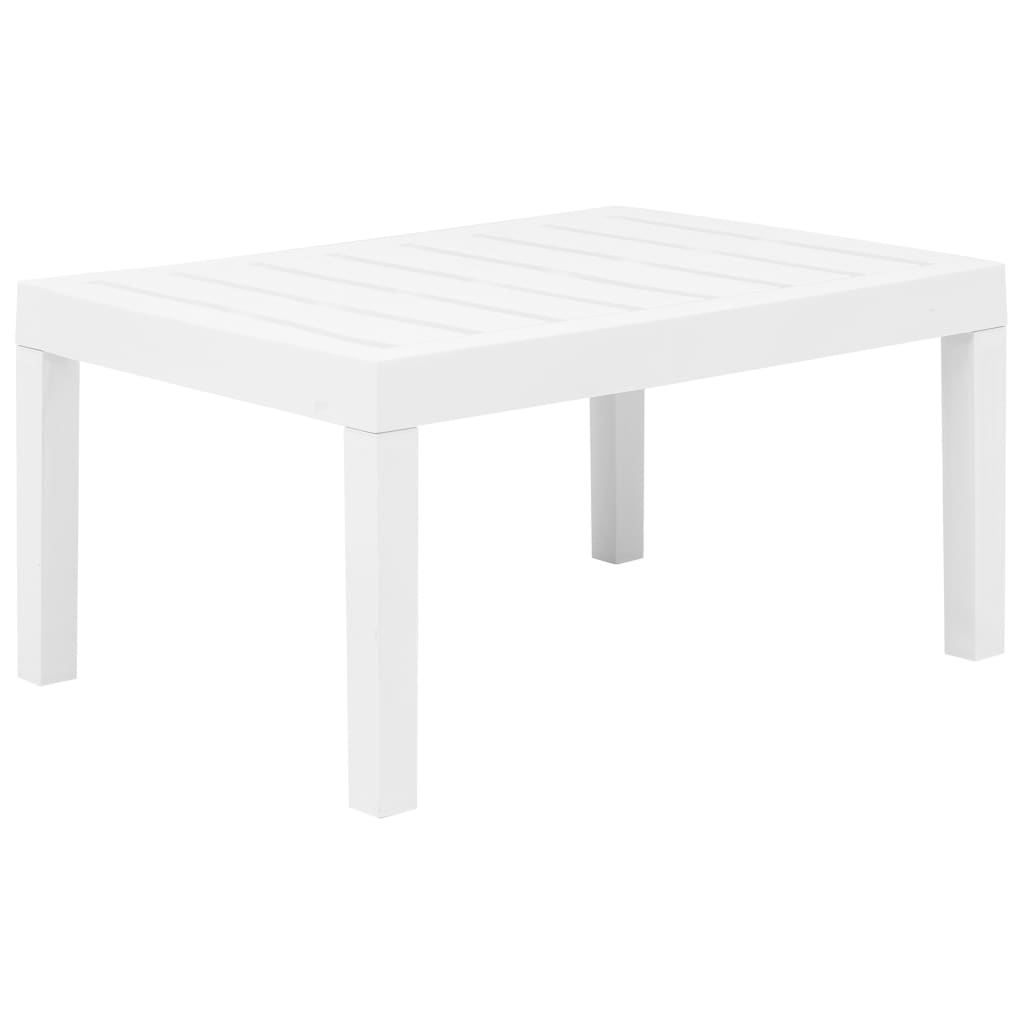 Set Salotto da Giardino 3 pz in Plastica Bianco - homemem39