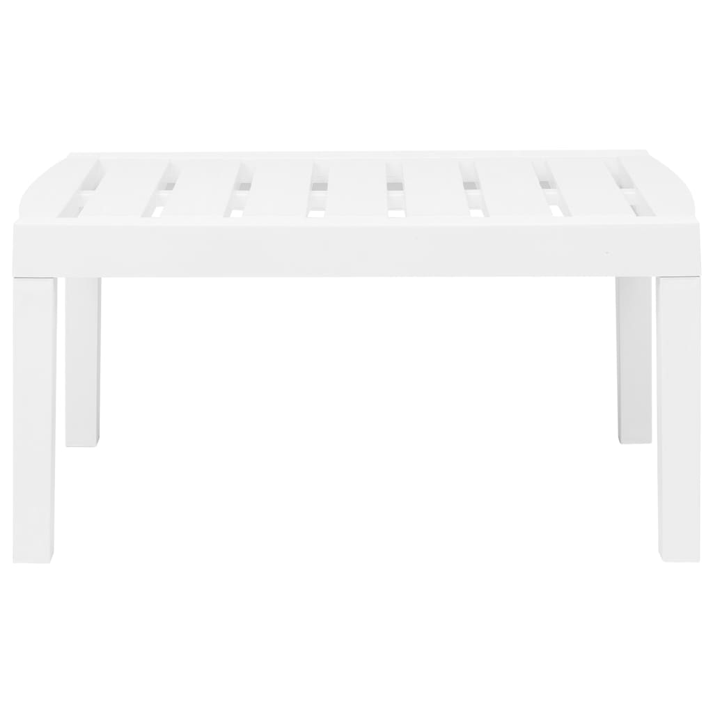 Set Salotto da Giardino 3 pz in Plastica Bianco - homemem39