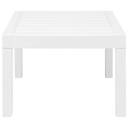 Set Salotto da Giardino 3 pz in Plastica Bianco - homemem39