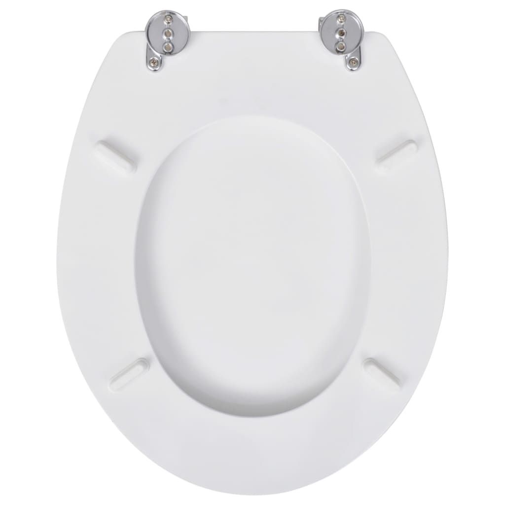 Tavolette WC con Coperchi 2 pz in MDF Bianche - homemem39