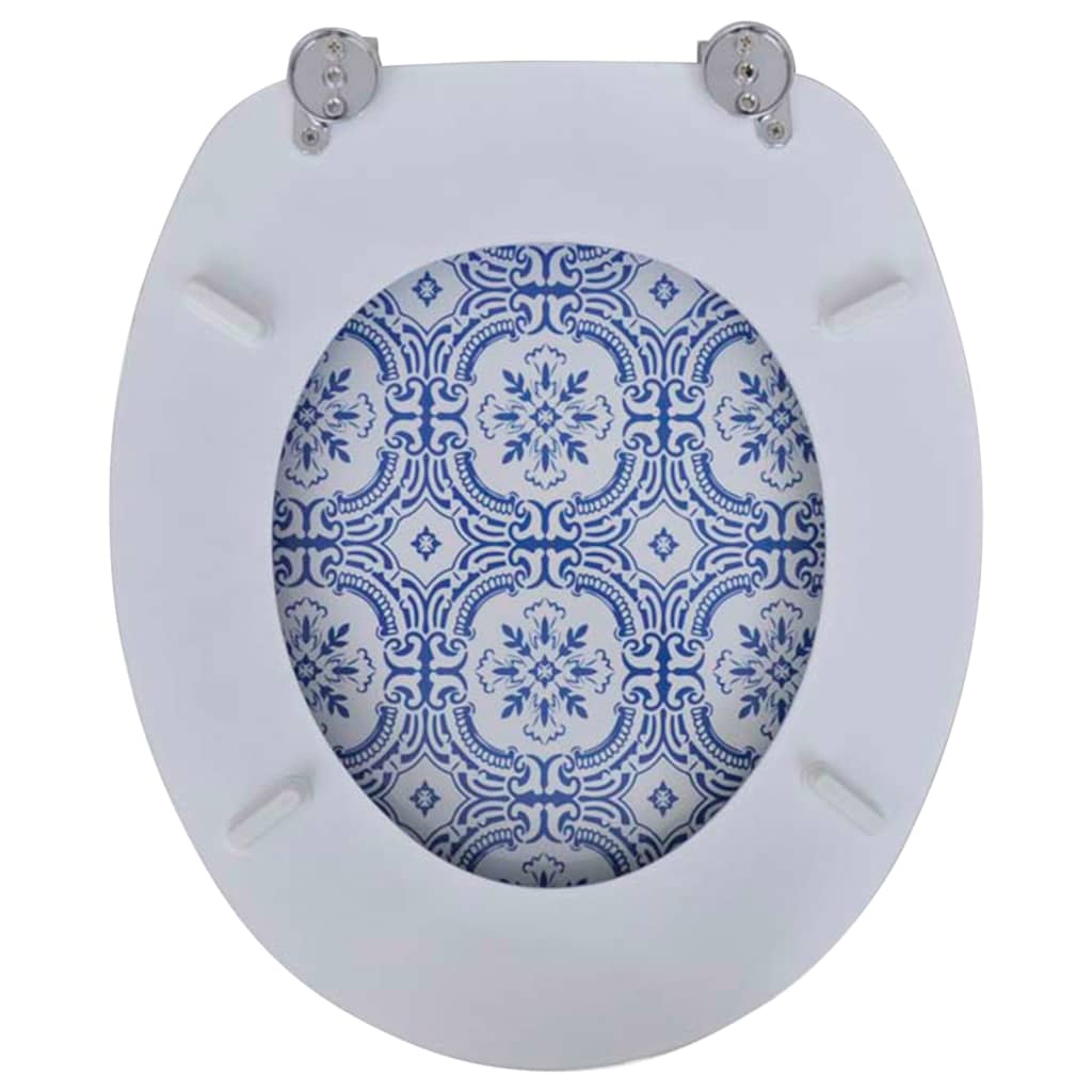 Tavolette WC con Coperchi 2 pz in MDF Design Porcellana - homemem39