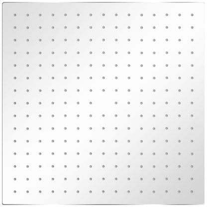 Soffione per Doccia a Pioggia 2pz Acciaio Inossidabile 40x40cm - homemem39