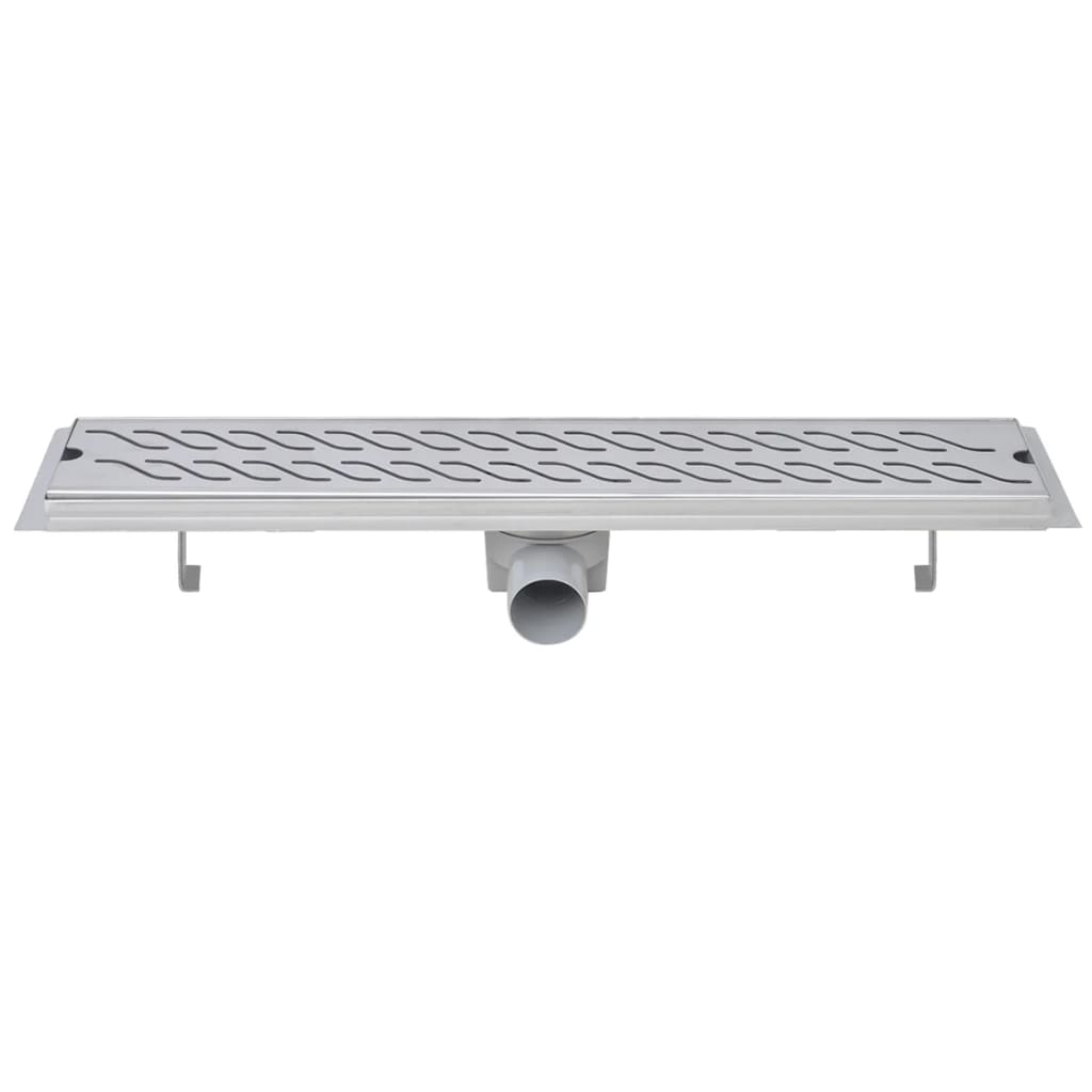 Scarichi Doccia Lineari 2pz Design Onde 630x140 mm Acciaio Inox - homemem39