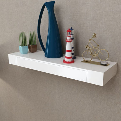 Mensole con Cassetti 2 pz Bianco 80 cm - homemem39