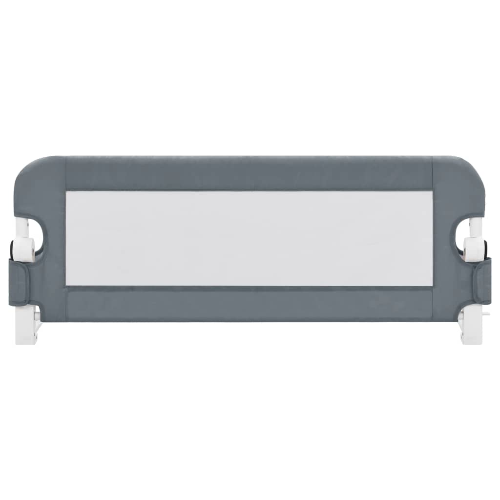 Sponde Letto di Sicurezza Bambini Grigio 102x42cm Poliestere - homemem39