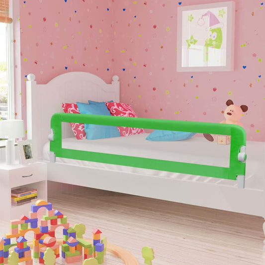 Sponde Letto di Sicurezza Bambini Verde 180x42cm Poliestere - homemem39