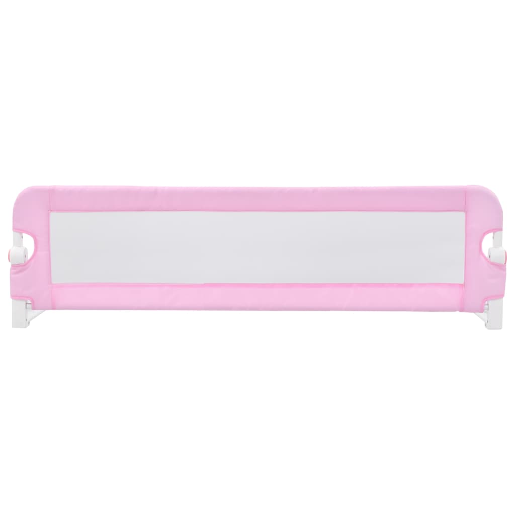 Sponde Letto di Sicurezza Bambini Rosa 120x42cm in Poliestere - homemem39