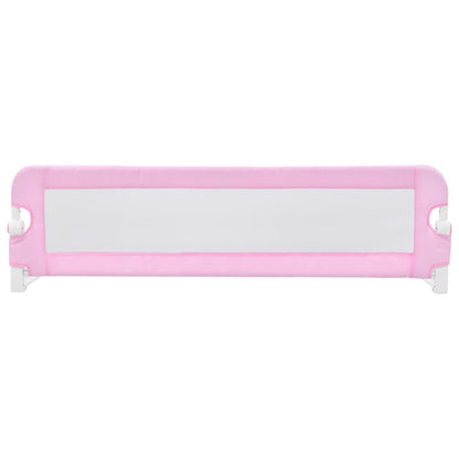 Sponde Letto di Sicurezza Bambini Rosa 120x42cm in Poliestere - homemem39