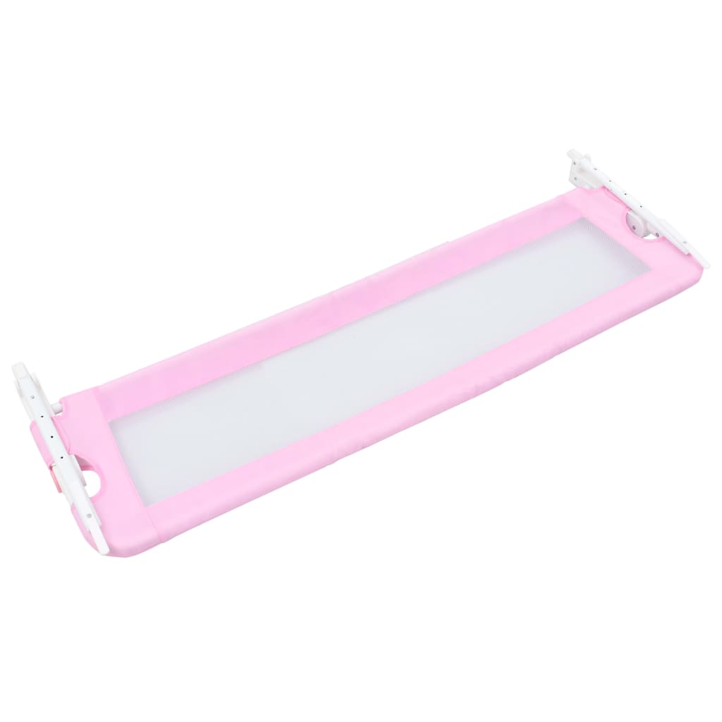 Sponde Letto di Sicurezza Bambini Rosa 120x42cm in Poliestere - homemem39