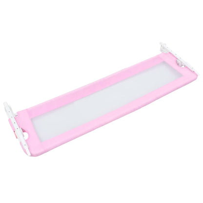 Sponde Letto di Sicurezza Bambini Rosa 120x42cm in Poliestere - homemem39