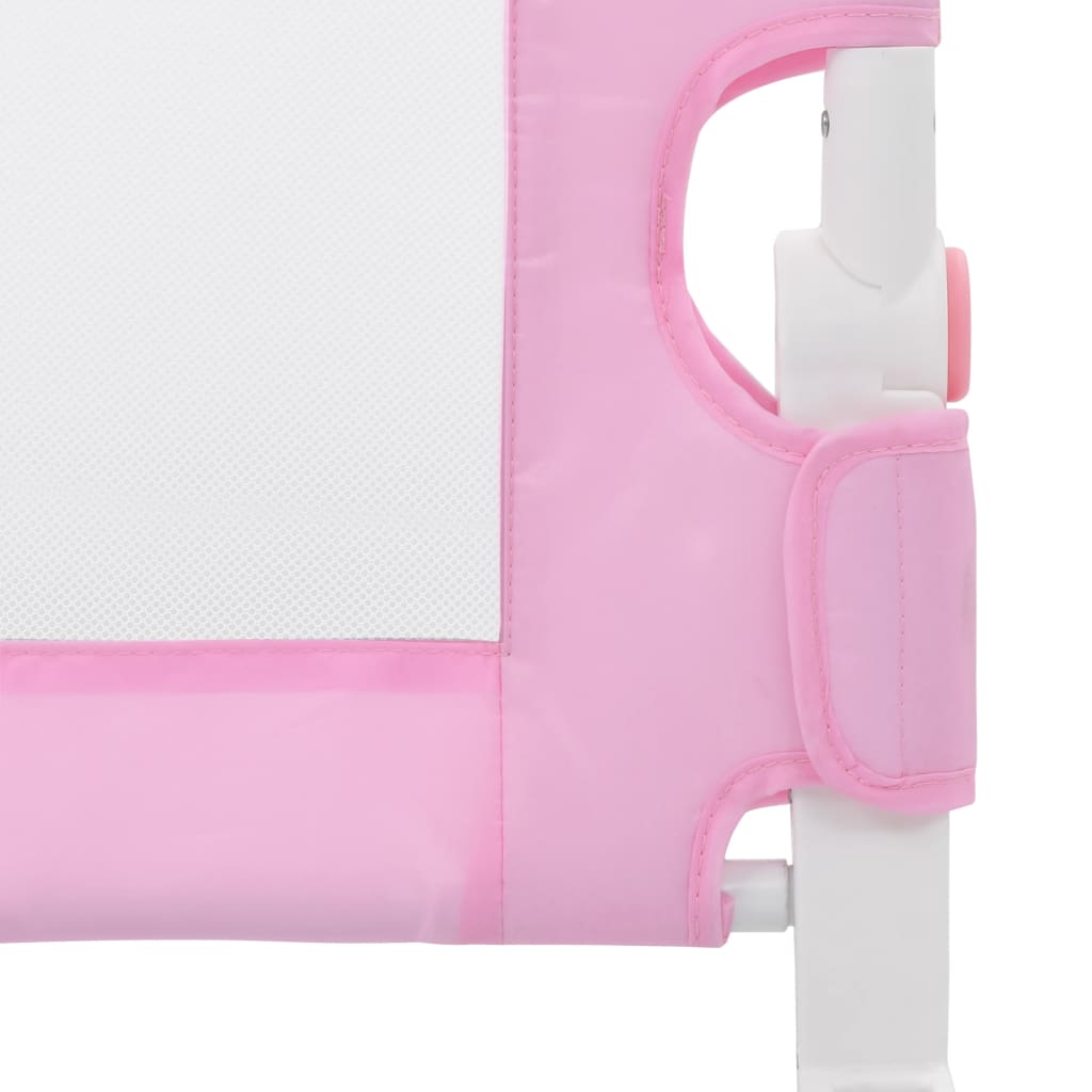 Sponde Letto di Sicurezza Bambini Rosa 120x42cm in Poliestere - homemem39