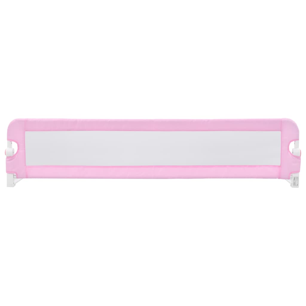 Sponde Letto di Sicurezza per Bambini Rosa 180x42cm Poliestere - homemem39