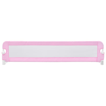 Sponde Letto di Sicurezza per Bambini Rosa 180x42cm Poliestere - homemem39