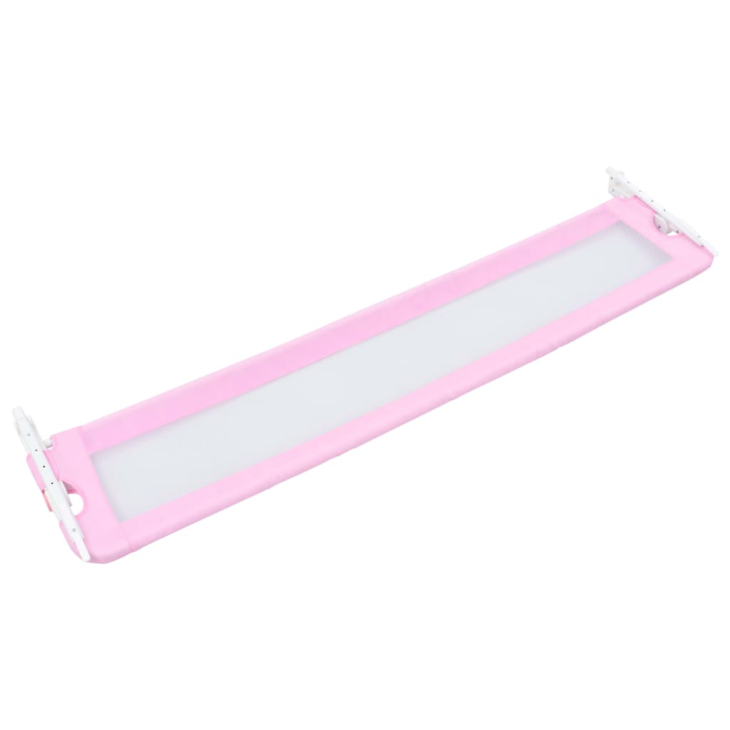 Sponde Letto di Sicurezza per Bambini Rosa 180x42cm Poliestere - homemem39