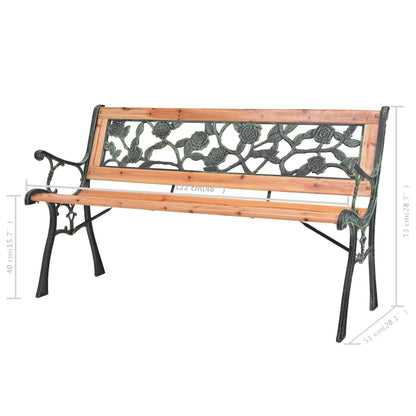 Panchina da Giardino 122 cm in Legno - homemem39