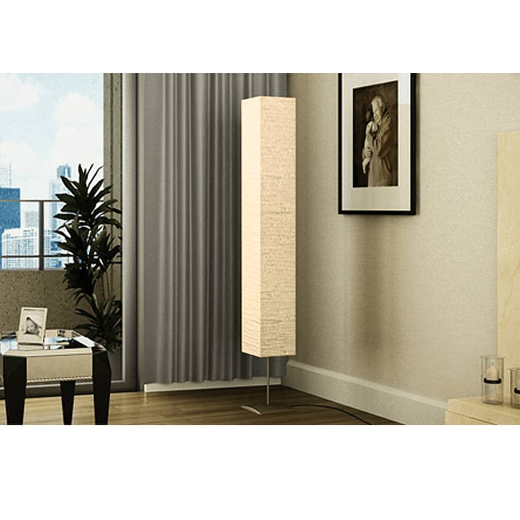 Lampada a Piantana con Supporto in Acciaio 170 cm Beige - homemem39