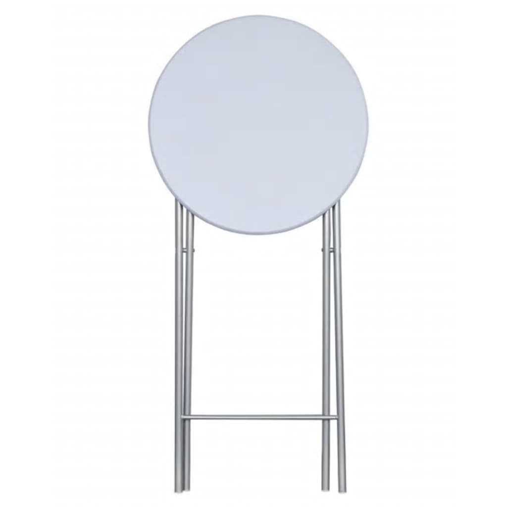 Tavoli da Bar Set 4 pz con Ripiano in MDF Bianco - homemem39