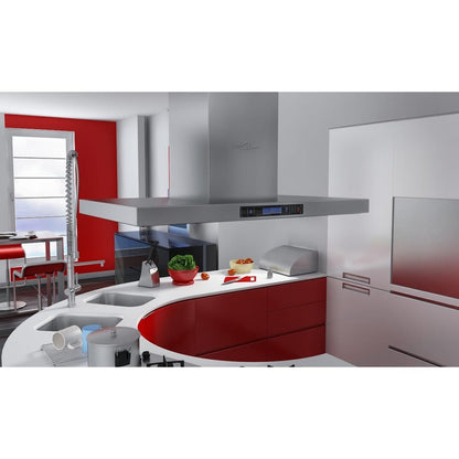 Cappa da Cucina a Isola in Acciaio Inox con Display LCD - homemem39