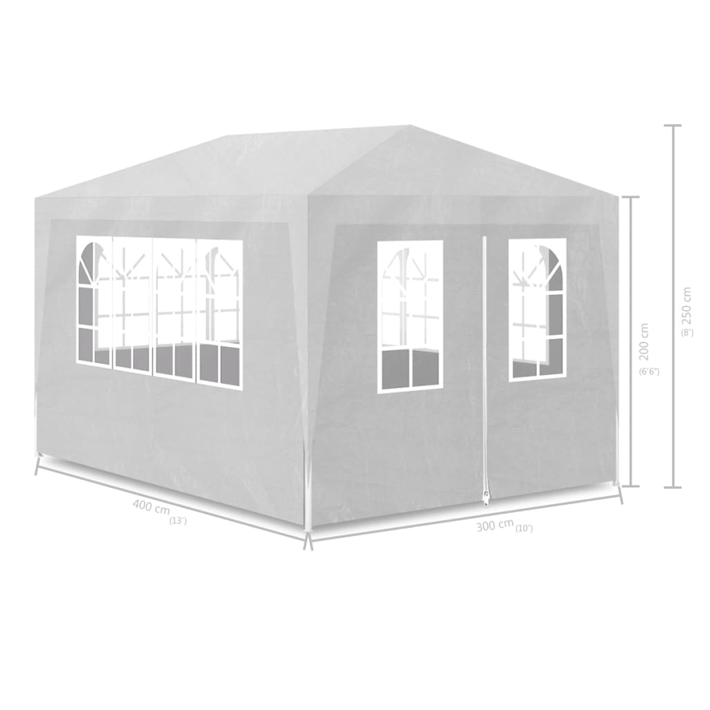 Tenda per Feste 3x4 m Bianca - homemem39